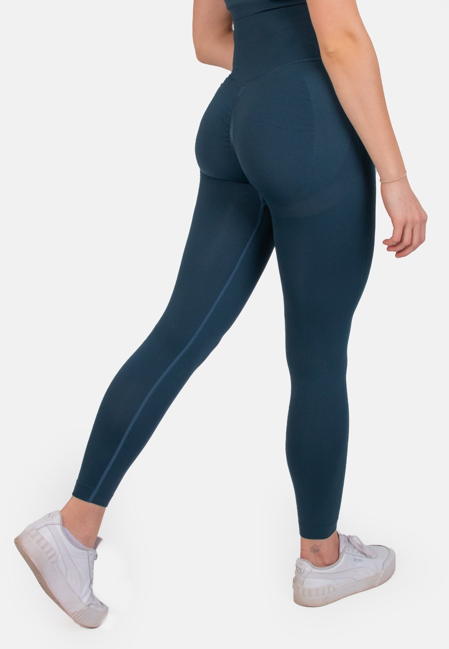 Dunkelblaugrün Shape Seamless Leggings | Fashion Königin