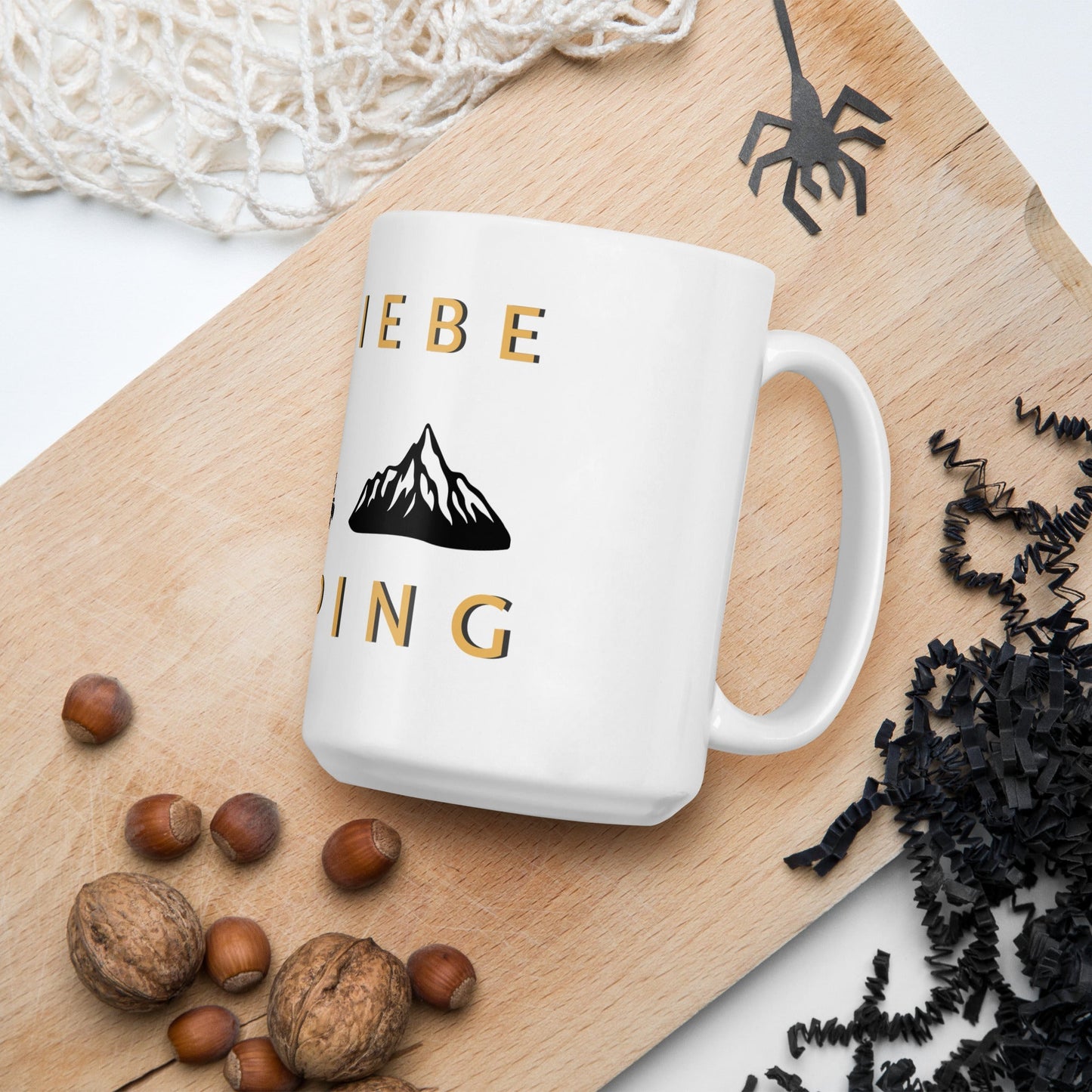 ICH LIEBE CAMPING weiße, glänzende Tasse | ATTADEX