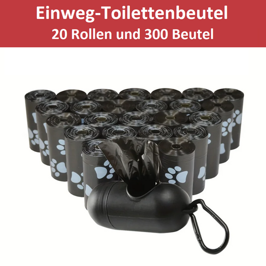 Hundekotbeutel mit Spender & Leinenclip – Sauber & praktisch für unterwegs! 🐶💩