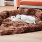 Flauschige Plüsch-Hundematte für Möbelschutz mit Reißverschluss