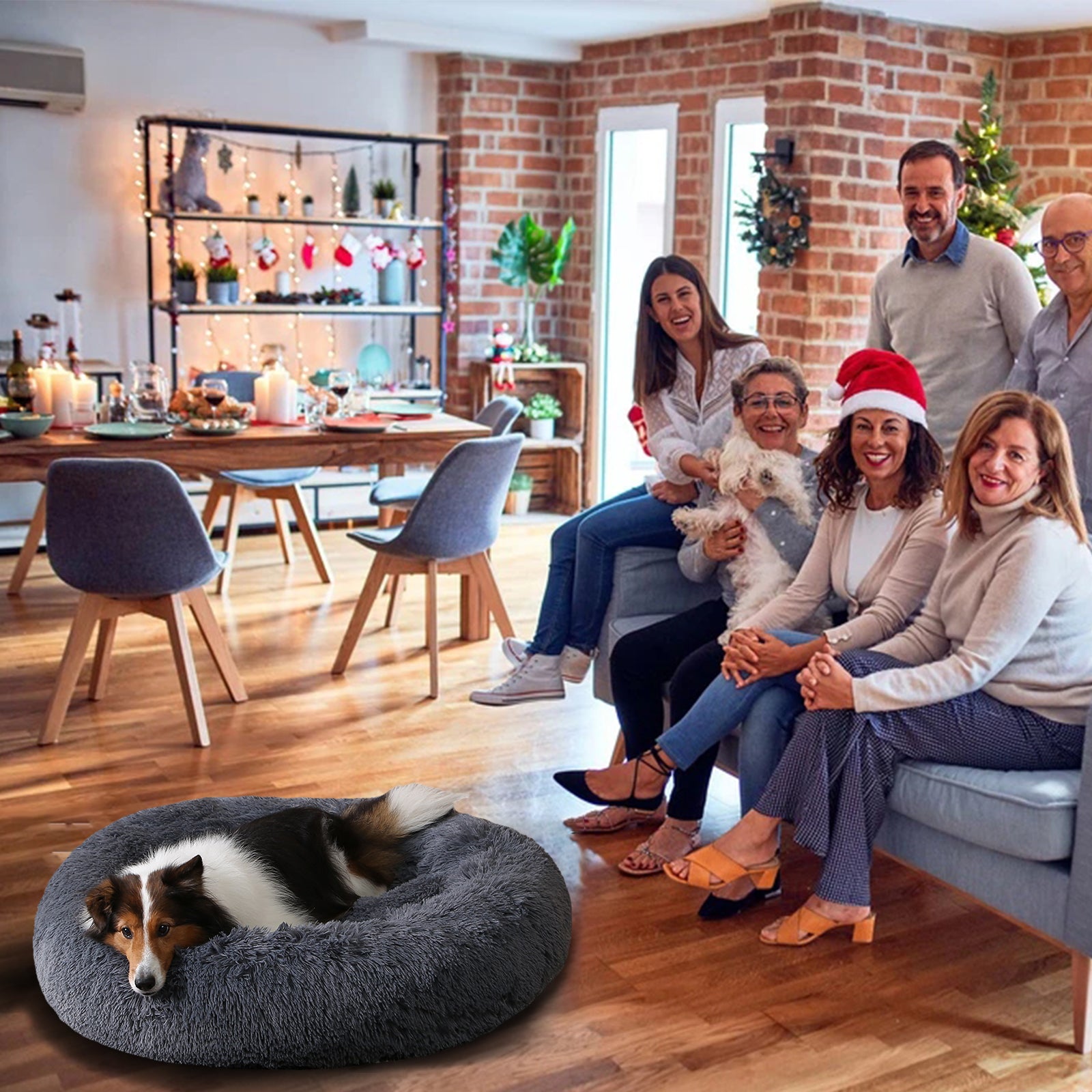 Flauschiges Donut-Hundebett | ATTADEX