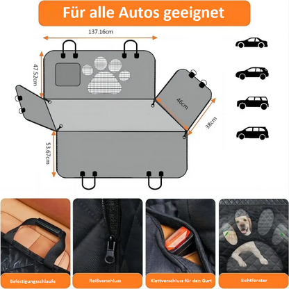 Hunde-Autositzbezug für den Rücksitz | Attadex