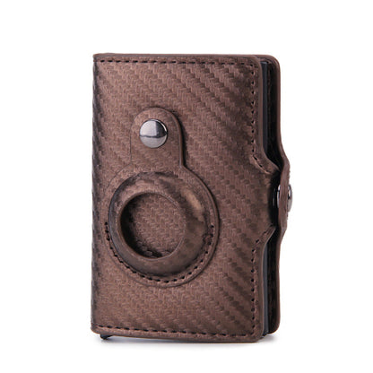 Multifunktionale Geldbörse mit AirTag-Halterung und RFID-Blocker – Stilvoll, sicher und praktisch! Carbon Bronze