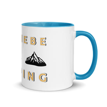 Ich Liebe Camping Tasse mit farbiger Innenseite
