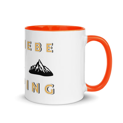 Ich Liebe Camping Tasse mit farbiger Innenseite