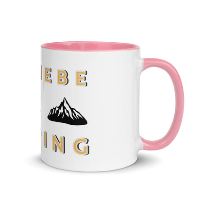 Ich Liebe Camping Tasse mit farbiger Innenseite