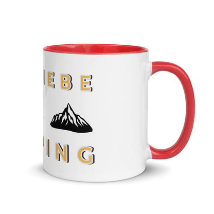 Ich Liebe Camping Tasse mit farbiger Innenseite