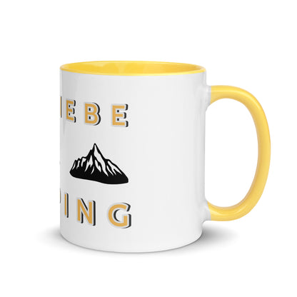 Ich Liebe Camping Tasse mit farbiger Innenseite