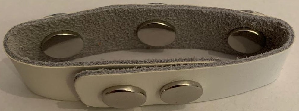 Cham Cham Echt Leder Armband Weiß | Fashion Königin
