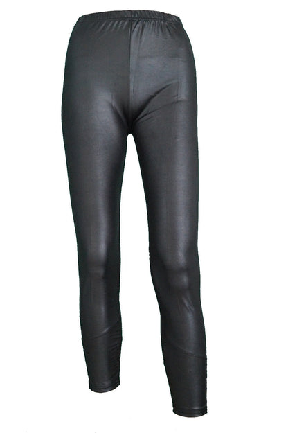 Fashion Königin | Leggins in Latex Look und Nieten an der Seite