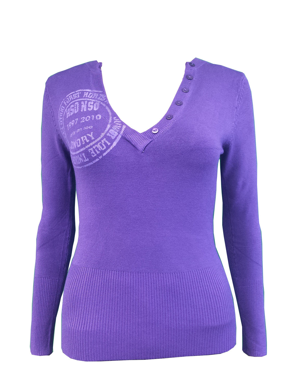 Violett Pullover Langarm Schwarz Weis Braun Blau Grau Rot | Fashion Königin