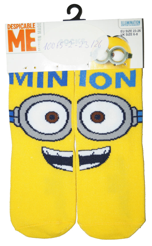 Kinder Socken Minions Gelb Kindersocken mit Motiv | Fashion Königin
