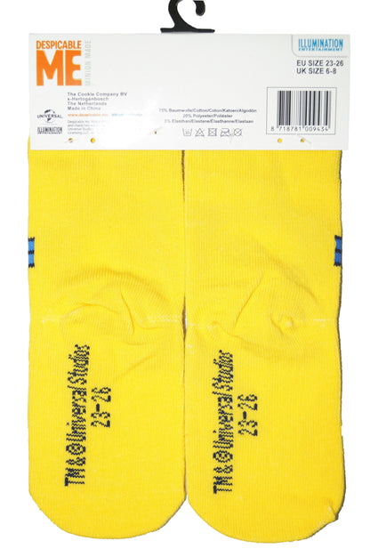Kinder Socken Minions Gelb Kindersocken mit Motiv | Fashion Königin