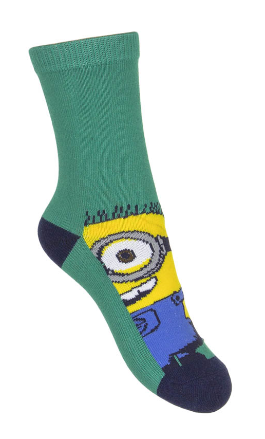 Kinder Socken Minion Grün Kindersocken mit Motiv | Fashion Königin