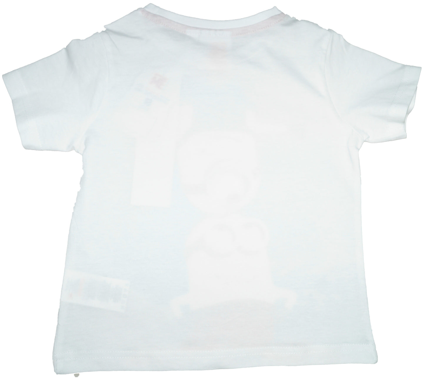 Kurzarmshirt für Jungen mit großem Minions Motiv Weiß | Fashion Königin