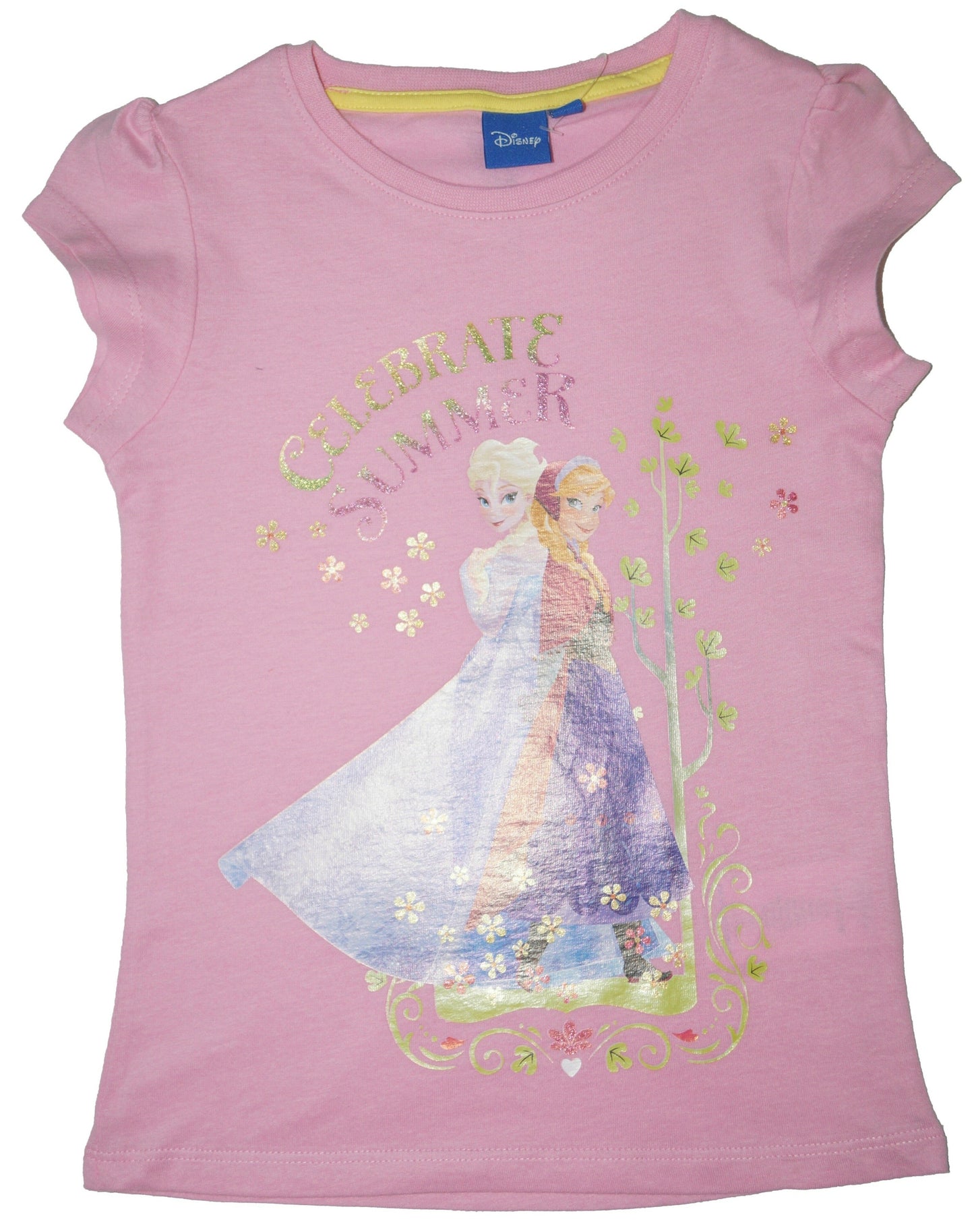T-Shirt die Eiskönigin Shirt für Mädchen mit großem Motiv die Eiskönigin Rosa | Fashion Königin