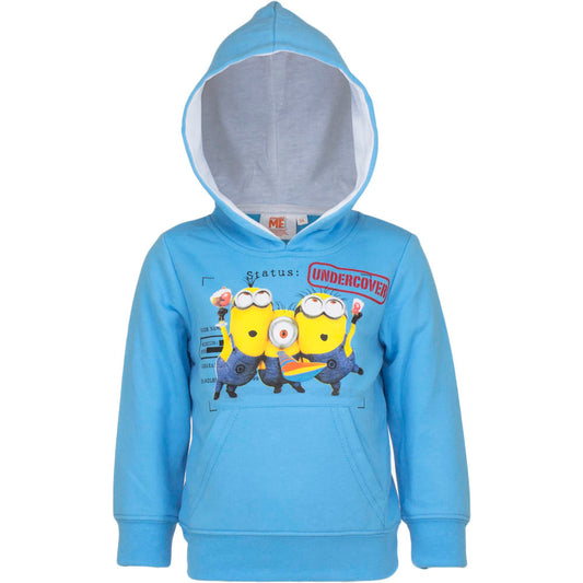 Minions Kinder Kapuzenpullover mit Motiv UNDERCOVER Blau | Fashion Königin
