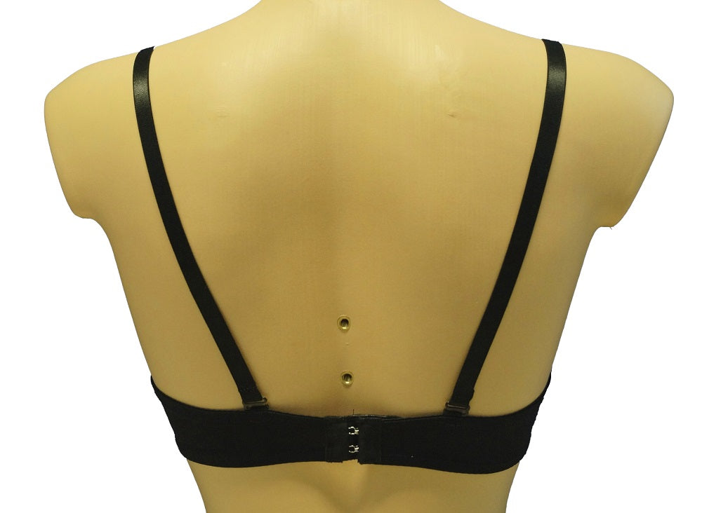 Push-UP-BH mit Bügel Schwarz | Kostenloser Versand | Fashion Königin
