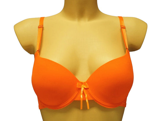 Push-UP-BH mit Bügel Neon Orange | schneller Versand | Fashion Königin