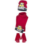 Minions Kinder Set Mütze, Schal & Handschuhe mit Minion Motiv Rot | Fashion Königin