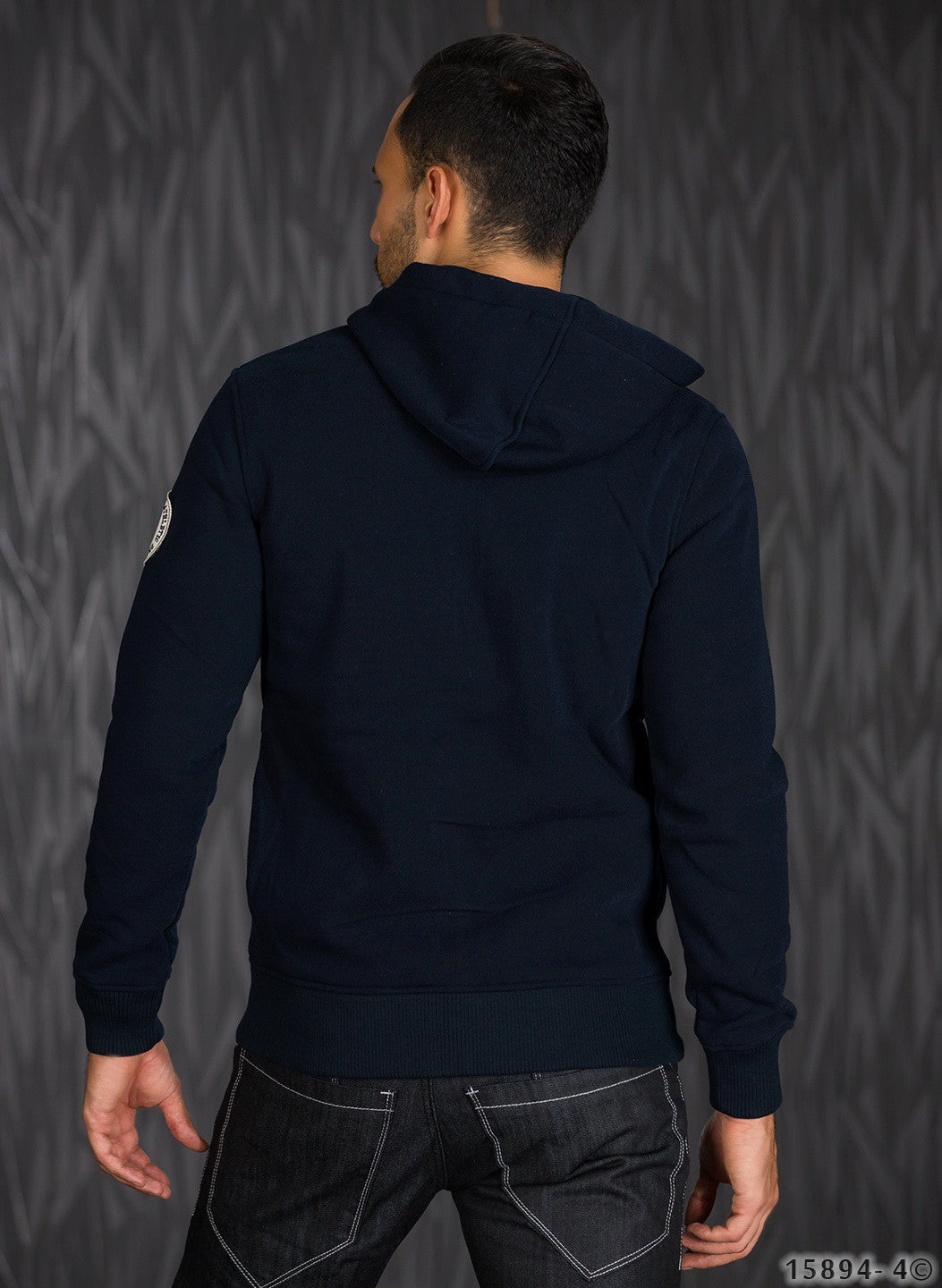 Jacke mit Kapuze | Kostenloser Versand | Dunkelblau | Fashion Königin