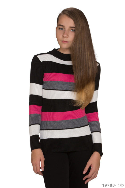 Eine schöner Mädchen Pullover mit Streifen | Fashion Königin