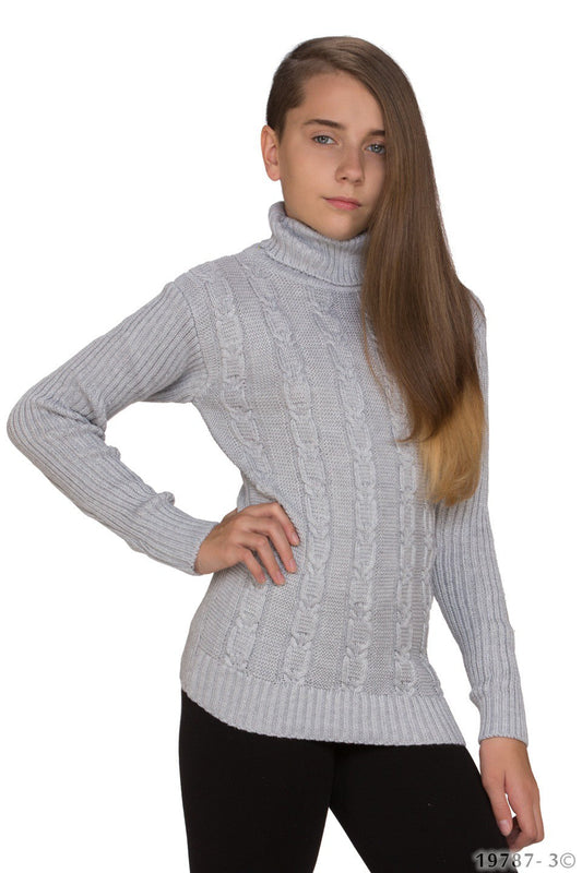 Eine schöner Mädchen Pullover mit Zopfmuster | Fashion Königin