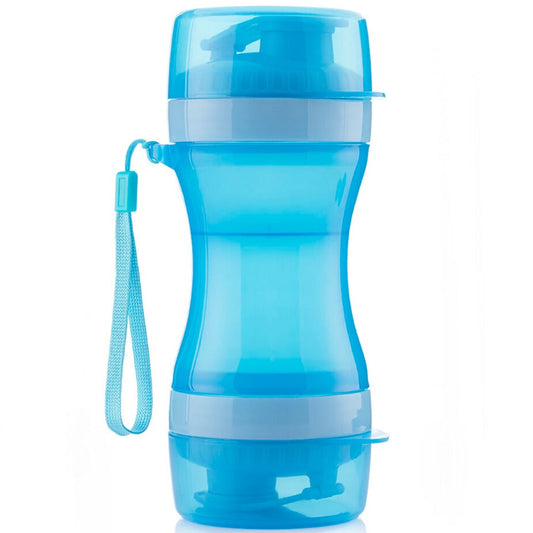 2 in 1 - Flasche mit Wasser- und Futterbehälter für Haustiere Pettap InnovaGoods | ATTADEX